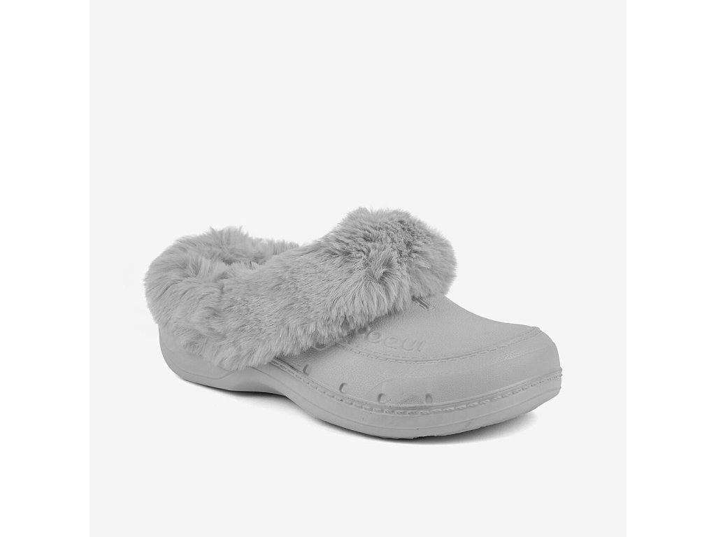 Zateplené nazouváky Coqui HUSKY Khaki grey (Varianta produktu 36/37)