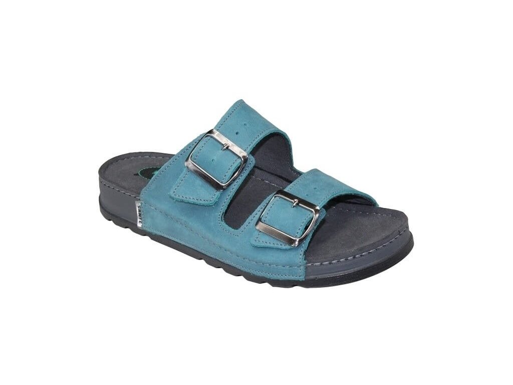 Zdravotní pantofle SANTÉ N/211/1/87/CP tyrkysová (Varianta produktu 36)