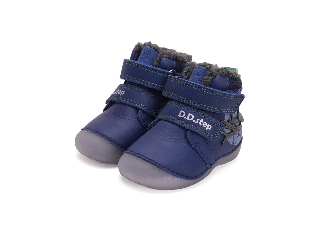 Zimní kožené boty D.D.step W015-42249 Bermuda Blue (Varianta produktu 21)