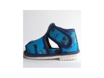 Bačkorka 805 - suchý zip - modrá (Varianta produktu 17)