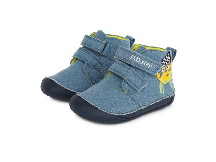 Barefoot plátěné tenisky D.D.step C070-349A Royal Blue (Varianta produktu 21)
