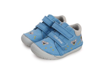 Barefoot plátěné tenisky D.D.step C070-41709 Calypso Sky (Varianta produktu 21)