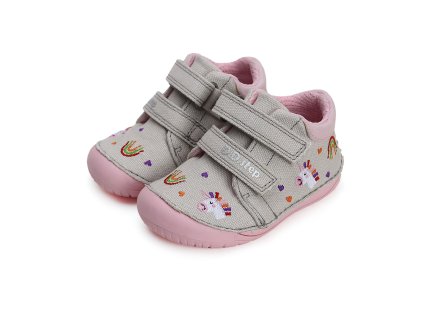 Barefoot plátěné tenisky D.D.step C070-41709B Light Grey (Varianta produktu 20)