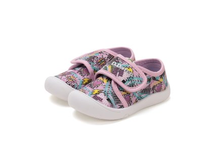 Barefoot plátěné tenisky D.D.step C100-51718 Pink (Varianta produktu 22)