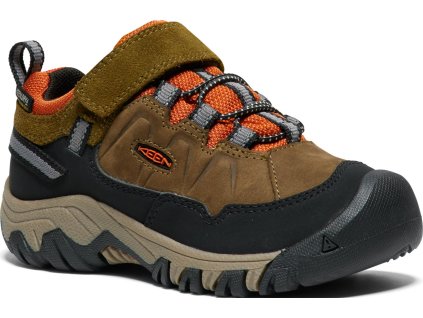 Boty KEEN TARGHEE IV LOW WP CH dark olive/gold flame (Varianta produktu 25/26)