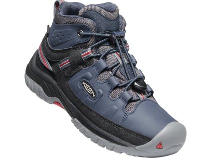 Boty KEEN Targhee Mid WP JR blue nights/red carpet (Varianta produktu 34)