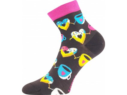 Dámské ponožky Lonka Dorwin donuty 1 pár (Varianta produktu 35-38 (23-25))