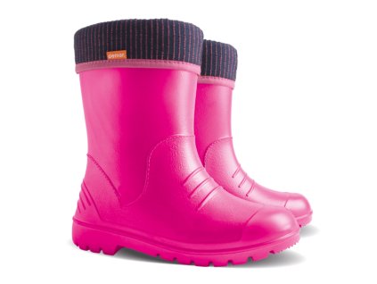 Demar DINO 0310 F růžová dětské zateplené holínky (Varianta produktu 20/21)