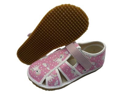 Jonap barefoot bačkůrky HOME New růžový jednorožec (Varianta produktu 24)