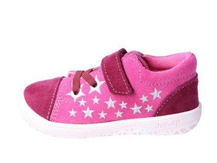 Jonap barefoot boty B12SV SLIM vínová růžová hvězdičky (Varianta produktu 24)
