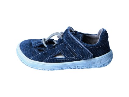 Jonap barefoot kožené sandálky B9 S SLIM riflová (Varianta produktu 24)