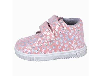 Jonap kožené boty 022 SV broskovová kytka (Varianta produktu 25)