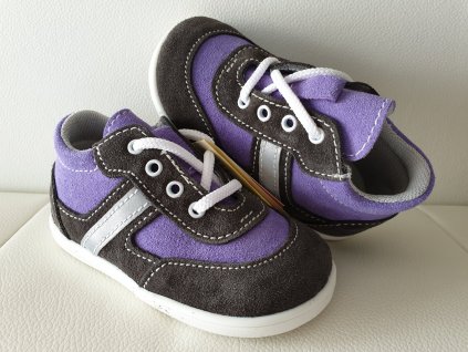 Jonap kožené boty 051S light šedá fialová (Varianta produktu 20)