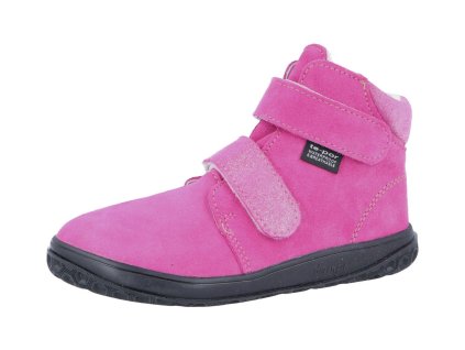 Jonap zimní kožené barefoot boty s membránou Bria růžová devon (Varianta produktu 32)