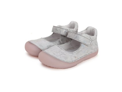Kožené barefoot balerínky D.D.step H063-41716 Silver (Varianta produktu 29)