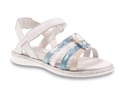 Kožené sandálky Befado 170X024/170Y024 bílo-modrá (Varianta produktu 24)