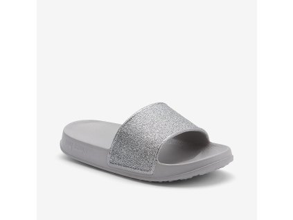 Pantofle Coqui TORA Khaki grey/Silver glitter (Varianta produktu 30/31)
