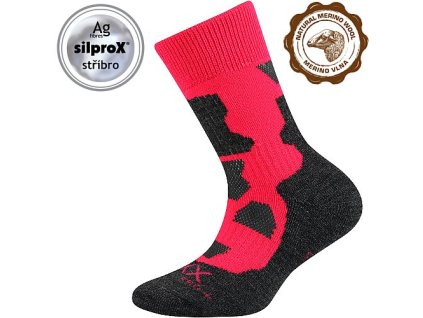 Ponožky VoXX Etrexík merino růžová (Varianta produktu 16-19 (11-13))