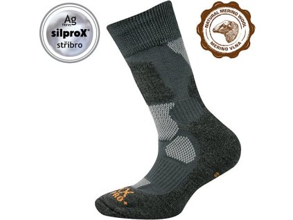Ponožky VoXX Etrexík merino tmavě šedá (Varianta produktu 20-24 (14-16))