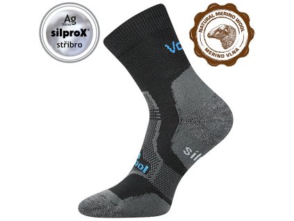 Ponožky VoXX Granit merino černá 1 pár (Varianta produktu 35-38 (23-25))