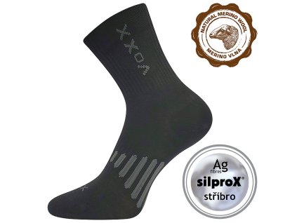 Ponožky VoXX Powrix merino černá 1 pár (Varianta produktu 35-38 (23-25))