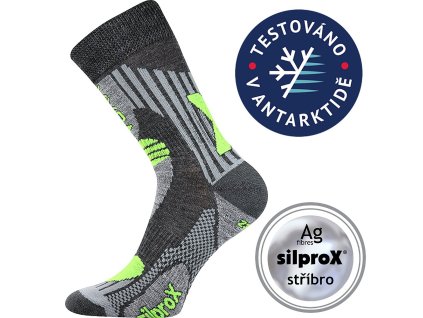 Ponožky VoXX Vision merino tmavě šedá 1 pár (Varianta produktu 35-38 (23-25))