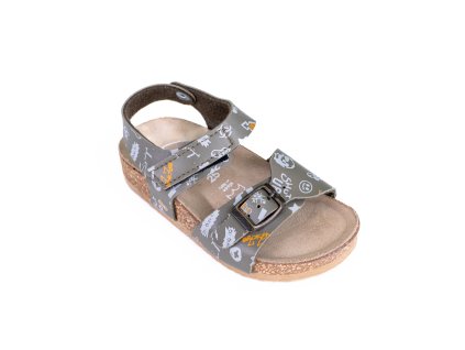 Sandálky BF béžové se vzorem (Varianta produktu 25)