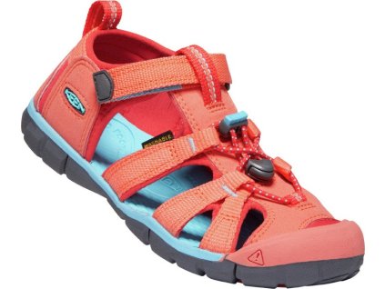 Sandály KEEN Seacamp II CNX Jr coral/poppy red (Varianta produktu 32/33)