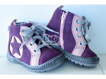 SANTÉ kožené boty N/PARIS/Fialová (Varianta produktu 35)