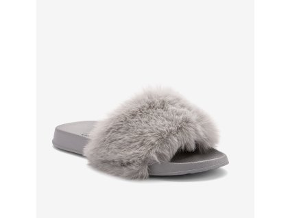 Zateplené pantofle Coqui FURRY Khaki grey (Varianta produktu 36)