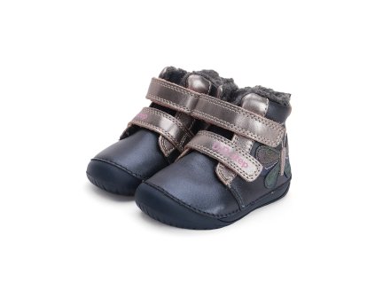 Zimní kožené barefoot boty D.D.step W070-42522 Royal Blue (Varianta produktu 20)