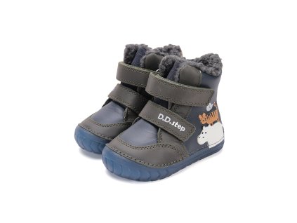 Zimní kožené boty D.D.step W029-52287A Royal Blue (Varianta produktu 21)