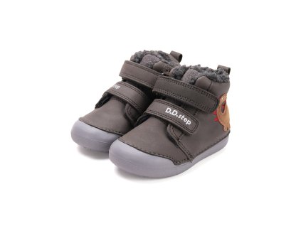 Zimní kožené boty D.D.step W066-52525B Khaki (Varianta produktu 20)