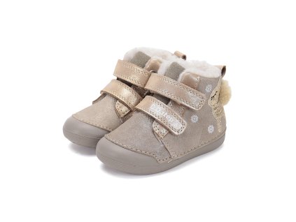 Zimní kožené boty D.D.step W066-52733 Mocha (Varianta produktu 23)