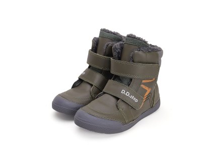 Zimní kožené boty D.D.step W068-42921A Emerald (Varianta produktu 31)