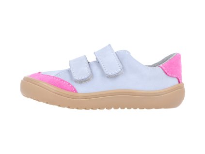 Jonap barefoot boty Joy Kids šedo-růžová