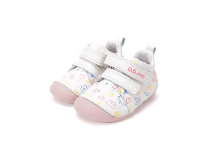 Kožené boty D.D.step S015-61675 White