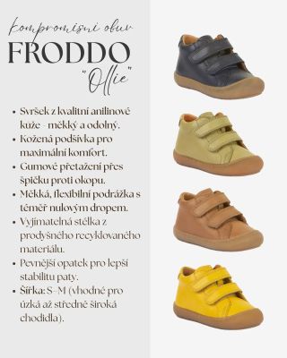 Kožené celoroční botičky Froddo "Ollie" Dětské kožené kotníkové boty jsou ideální volbou pro proměnlivé dny, kdy se počasí...