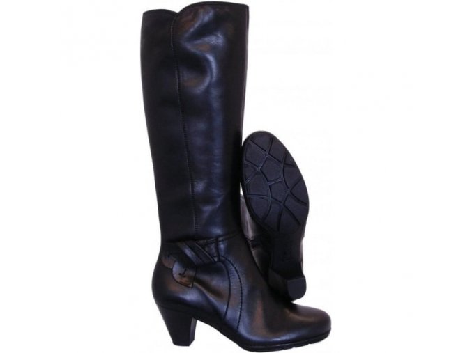 merissa ladies long boot in black leather p5947 95272 medium