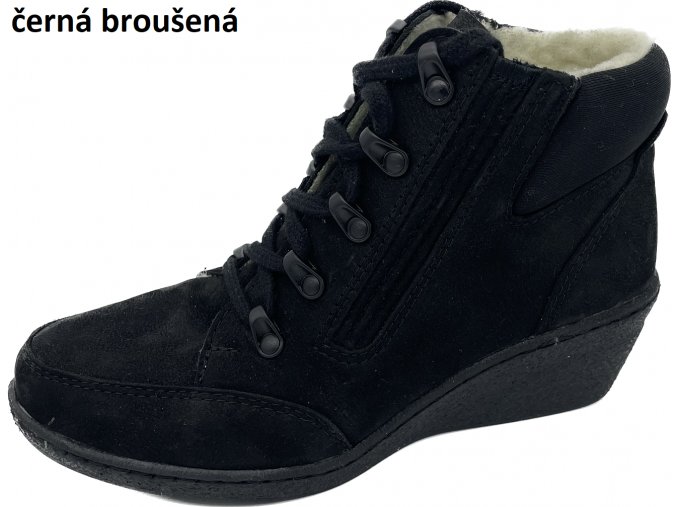 černá broušená