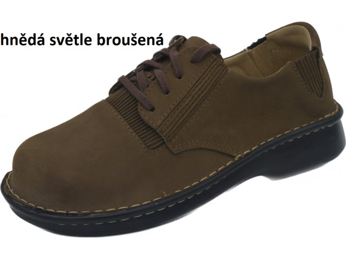 hnědá světle broušená