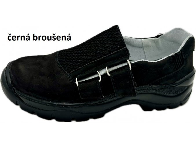 černá broušená