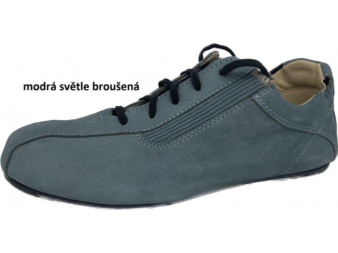 modrá světle broušená