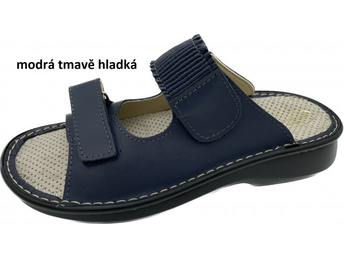 modrá tmavě hladká