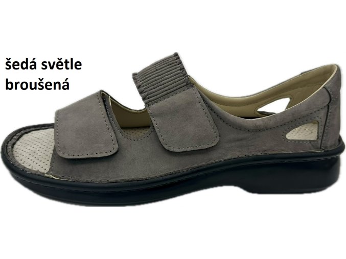 šedá světle broušená