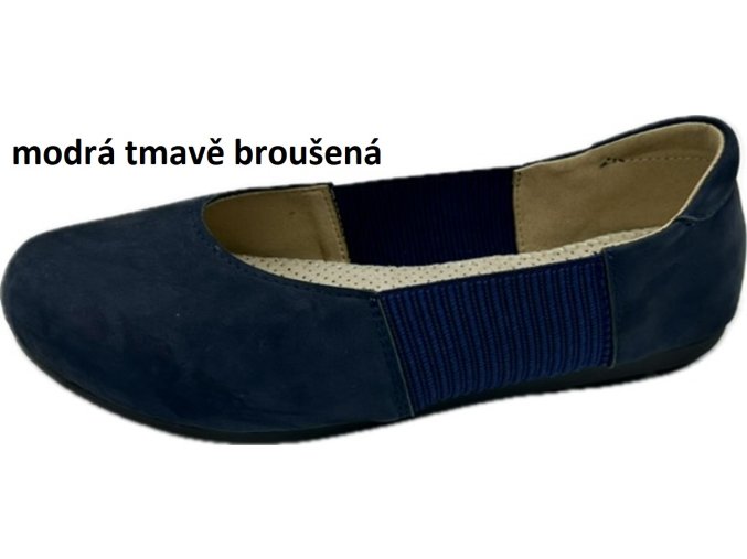 modrá tmavě broušená