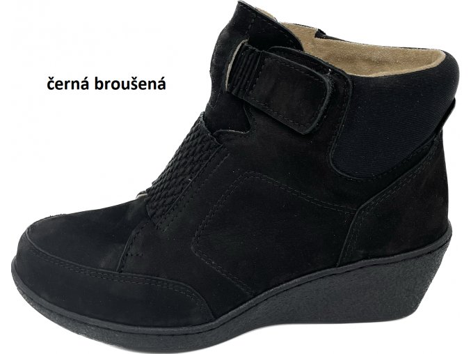 černá broušená
