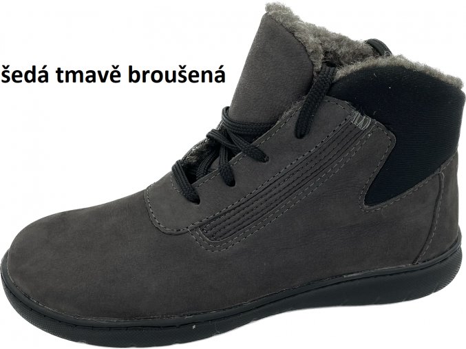 šedá tmavě broušená z