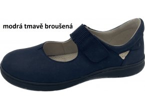 modrá tmavě broušená