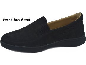 černá broušená